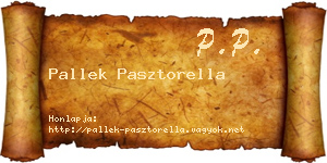 Pallek Pasztorella névjegykártya